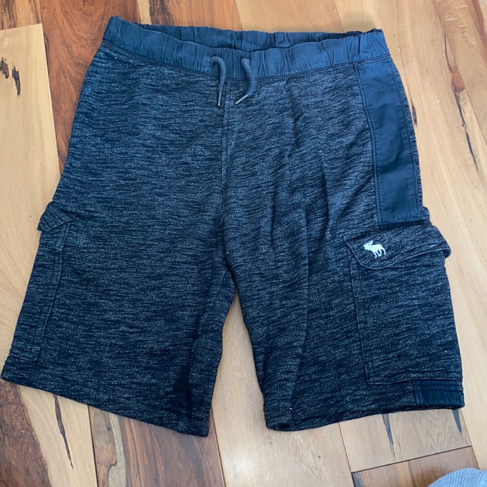 NWOT-ABERCROMBIE KIDS FLEECE LINED SHORTS EMBROIDERED MOOSE W POCKETS BOYS 15/16